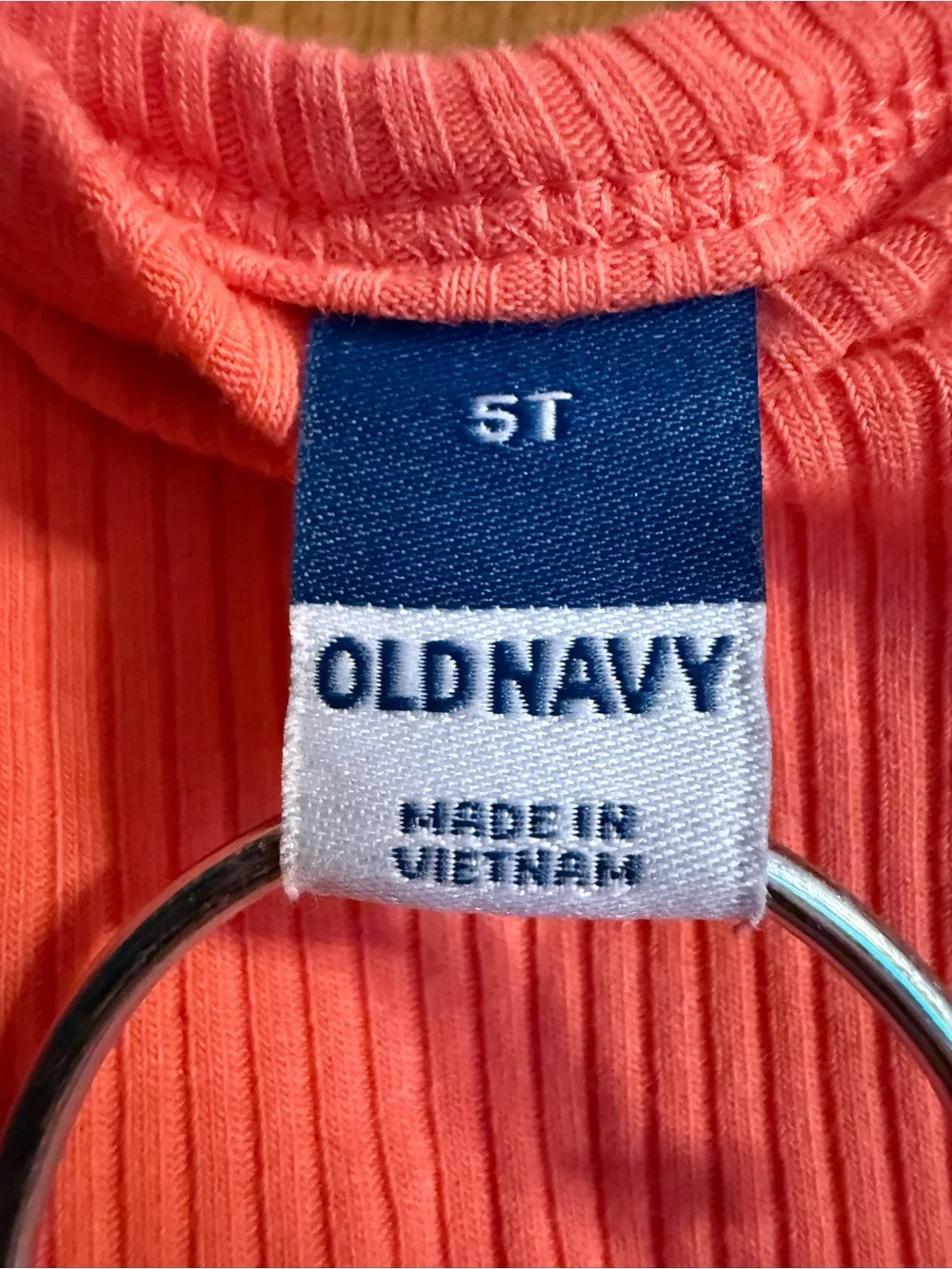 Old Navy Coral Ribbed Pocket Sundress